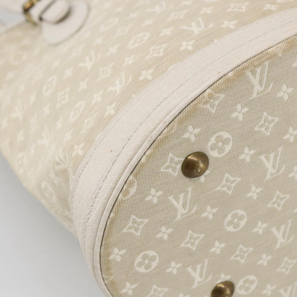 LOUIS VUITTON Monogram Mini Lin Bucket PM Shoulder Bag Dunne M95316 Auth ka2813