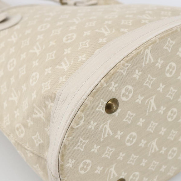 LOUIS VUITTON Monogram Mini Lin Bucket PM Shoulder Bag Dunne M95316 Auth ka2813