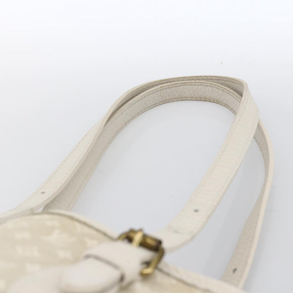 LOUIS VUITTON Monogram Mini Lin Bucket PM Shoulder Bag Dunne M95316 Auth ka2813