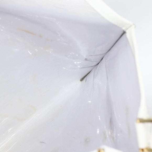 LOUIS VUITTON Epi Plage Via Bag Vinyl Leather Clear White M92153 LV Auth ka2814