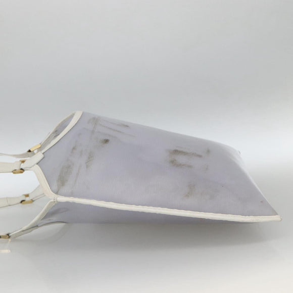 LOUIS VUITTON Epi Plage Via Bag Vinyl Leather Clear White M92153 LV Auth ka2814