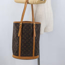 LOUIS VUITTON Monogram Bucket GM Shoulder Bag M42236 LV Auth ka2817-22