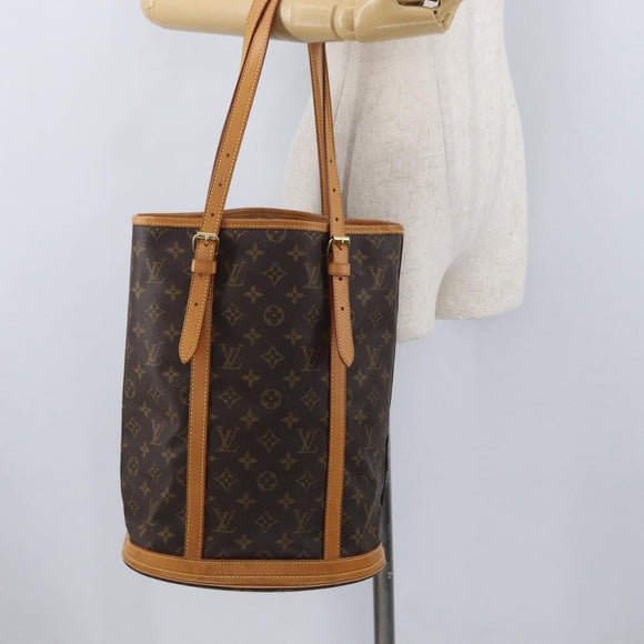 LOUIS VUITTON Monogram Bucket GM Shoulder Bag M42236 LV Auth ka2817