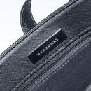 BURBERRY Nova Check Hand Bag Canvas Beige Silver Auth ka2824V-16