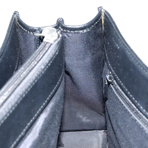 BURBERRY Nova Check Hand Bag Canvas Beige Silver Auth ka2824V