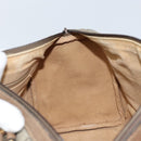 GUCCI GG Supreme Web Sherry Line Boston Bag PVC Beige Gold 24 02 007 Auth ka2825-19