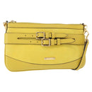 BURBERRY Shoulder Bag Leather Yellow gold Auth ka283-1