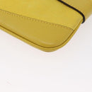 BURBERRY Shoulder Bag Leather Yellow gold Auth ka283-14