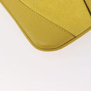 BURBERRY Shoulder Bag Leather Yellow gold Auth ka283-16