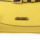 BURBERRY Shoulder Bag Leather Yellow gold Auth ka283-17