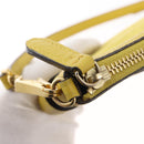 BURBERRY Shoulder Bag Leather Yellow gold Auth ka283-10