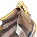 BURBERRY Shoulder Bag Leather Yellow gold Auth ka283-19