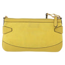 BURBERRY Shoulder Bag Leather Yellow gold Auth ka283-2