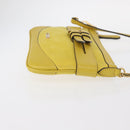 BURBERRY Shoulder Bag Leather Yellow gold Auth ka283-3