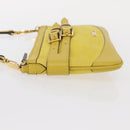 BURBERRY Shoulder Bag Leather Yellow gold Auth ka283-4