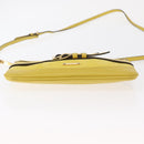 BURBERRY Shoulder Bag Leather Yellow gold Auth ka283-5