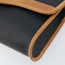 Christian Dior Shoulder Bag Nylon Black Gold Auth ka2831-10