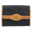 Christian Dior Shoulder Bag Nylon Black Gold Auth ka2831-2