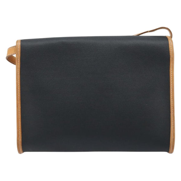 Christian Dior Shoulder Bag Nylon Black Gold Auth ka2831