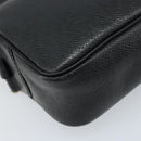 LOUIS VUITTON Taiga Karga Clutch Bag Ardoise M30812 LV Auth ka2832-15