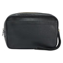 LOUIS VUITTON Taiga Karga Clutch Bag Ardoise M30812 LV Auth ka2832-13