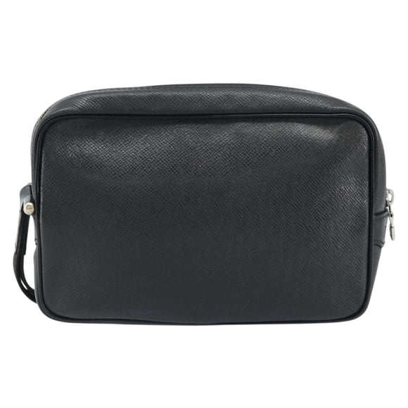 LOUIS VUITTON Taiga Karga Clutch Bag Ardoise M30812 LV Auth ka2832
