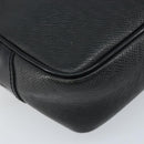 LOUIS VUITTON Taiga Karga Clutch Bag Ardoise M30812 LV Auth ka2832-7