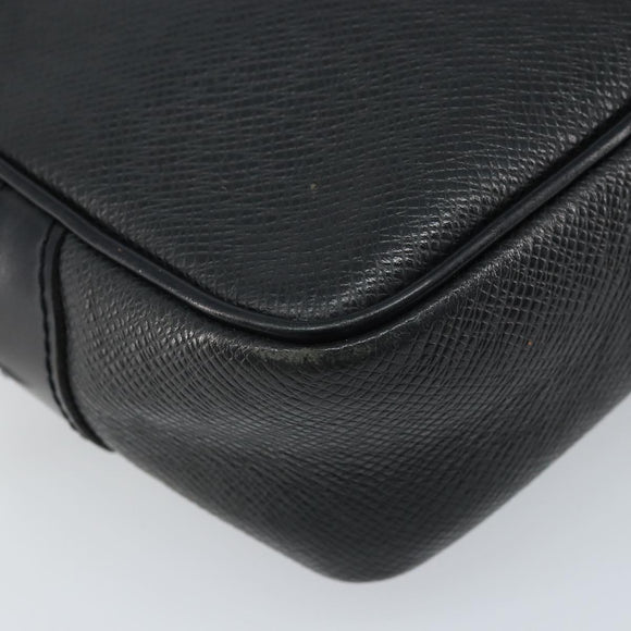 LOUIS VUITTON Taiga Karga Clutch Bag Ardoise M30812 LV Auth ka2832