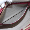 BURBERRY Nova Check Hand Bag Canvas Beige Silver Auth ka2833-22