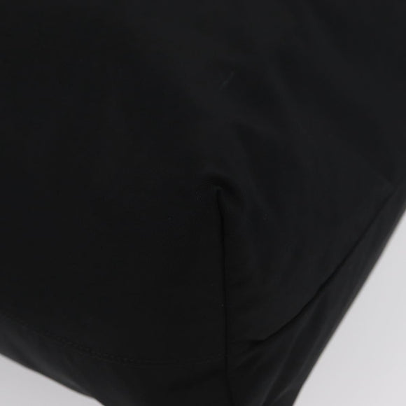 CELINE Circle Tote Bag Nylon Black Gold Auth ka2834