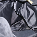 CELINE Circle Tote Bag Nylon Black Gold Auth ka2834-19
