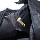 CELINE Circle Tote Bag Nylon Black Gold Auth ka2834-21