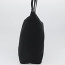 CELINE Circle Tote Bag Nylon Black Gold Auth ka2834-4