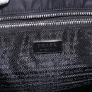 PRADA Tote Bag Nylon Black Silver Auth ka2835-22
