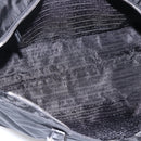 PRADA Tote Bag Nylon Black Silver Auth ka2835-10