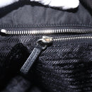 PRADA Tote Bag Nylon Black Silver Auth ka2835-25