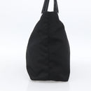 PRADA Tote Bag Nylon Black Silver Auth ka2835-4