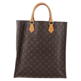 LOUIS VUITTON Monogram Sac Plat Hand Bag M51140 LV Auth ka2838 - 0