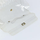 HERMES Vinyl Kelly Hand Bag Vinyl Clear Auth ka2840-16