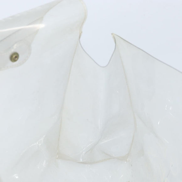 HERMES Vinyl Kelly Hand Bag Vinyl Clear Auth ka2840