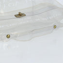 HERMES Vinyl Kelly Hand Bag Vinyl Clear Auth ka2840-7