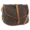 LOUIS VUITTON Monogram Saumur 35 Shoulder Bag M42254 LV Auth ka2845-1