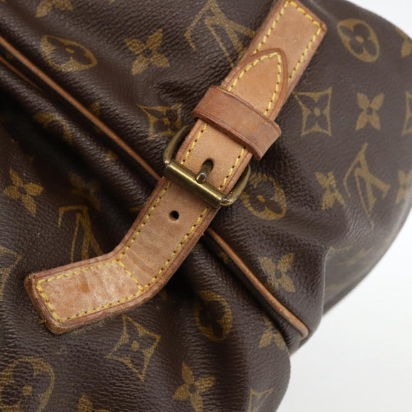LOUIS VUITTON Monogram Saumur 35 Shoulder Bag M42254 LV Auth ka2845