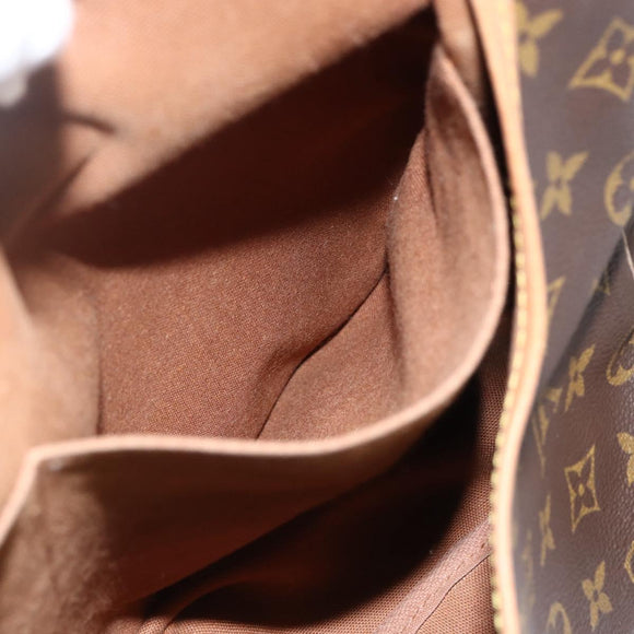 LOUIS VUITTON Monogram Saumur 35 Shoulder Bag M42254 LV Auth ka2845