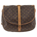LOUIS VUITTON Monogram Saumur 35 Shoulder Bag M42254 LV Auth ka2845-2