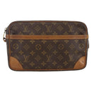 LOUIS VUITTON Monogram Compiegne 28 Clutch Bag M51845 LV Auth ka2849-13