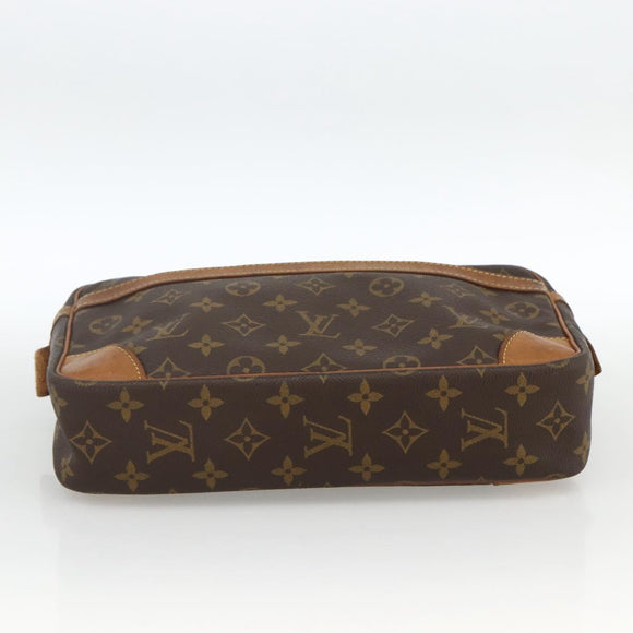 LOUIS VUITTON Monogram Compiegne 28 Clutch Bag M51845 LV Auth ka2849
