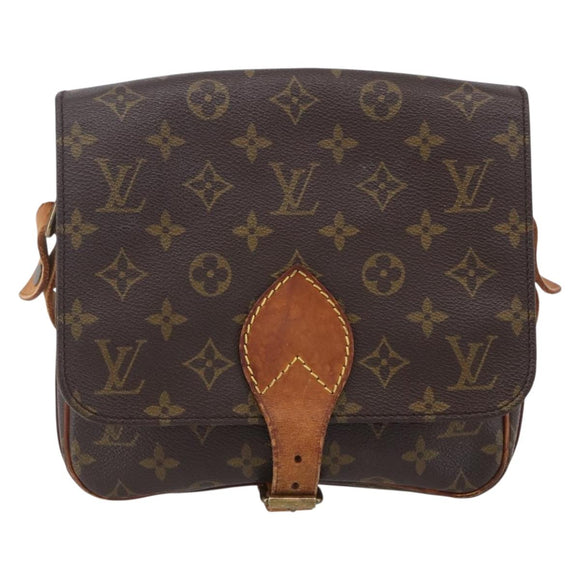 LOUIS VUITTON Monogram Cartouchiere MM Shoulder Bag M51253 LV Auth ka285