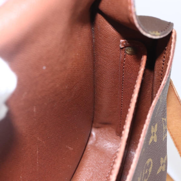 LOUIS VUITTON Monogram Cartouchiere MM Shoulder Bag M51253 LV Auth ka285