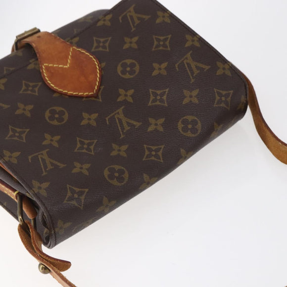 LOUIS VUITTON Monogram Cartouchiere MM Shoulder Bag M51253 LV Auth ka285